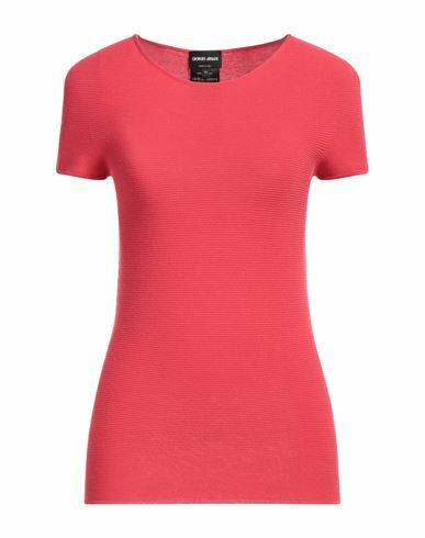 Giorgio Armani Woman Sweater Tomato red Viscose, Polyester Cover