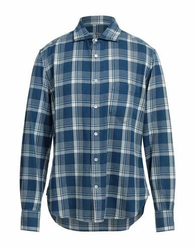 Ermanno Scervino Man Shirt Slate blue Cotton Cover