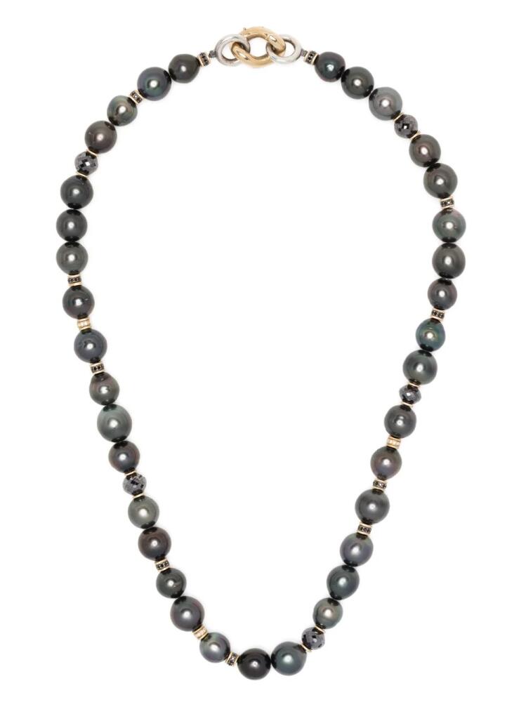 MAOR beaded pearl necklace - Black Cover