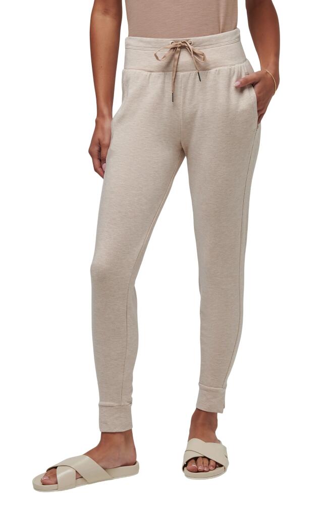 TravisMathew Cloud Terry Drawstring Joggers in Heather Natural Cover