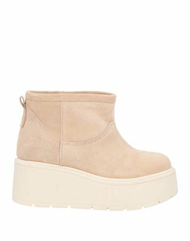 Stele Woman Ankle boots Beige Soft Leather Cover