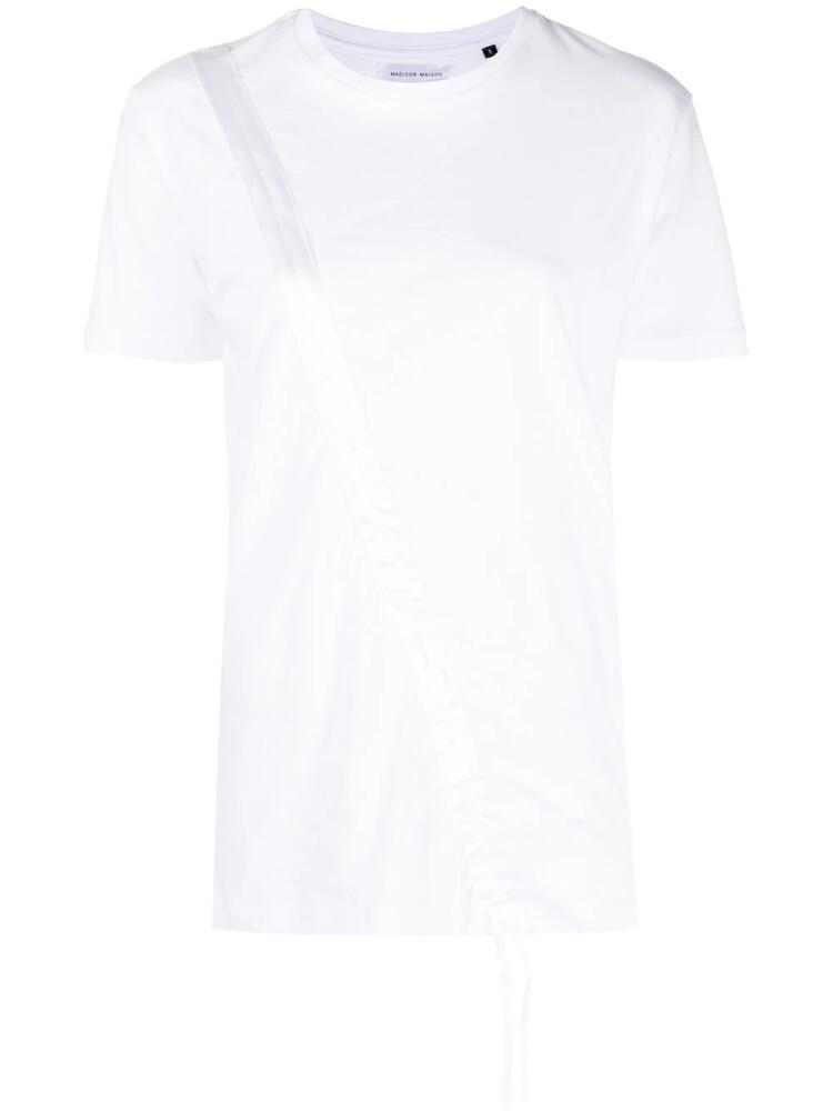 Madison.Maison drawstring cotton T-shirt - White Cover