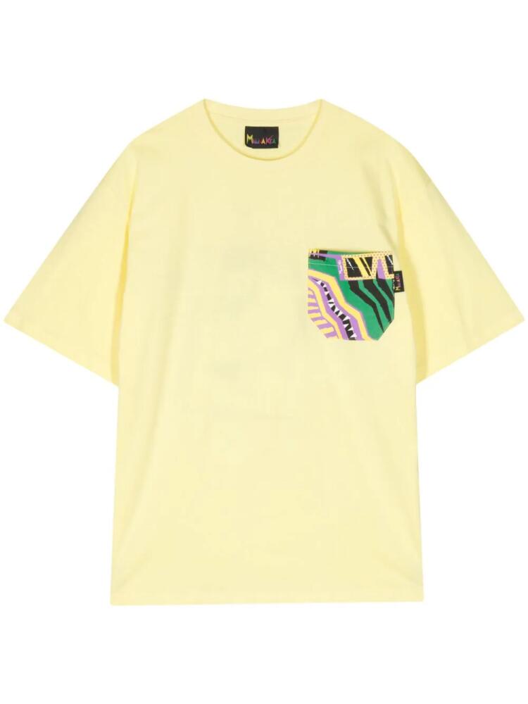 Mauna Kea Crazy Cocco cotton T-shirt - Yellow Cover