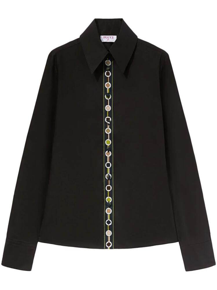 PUCCI Vivara-print cotton shirt - Black Cover