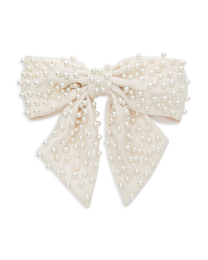 Lele Sadoughi Natalia Faux Pearl Bow Barrette Cover