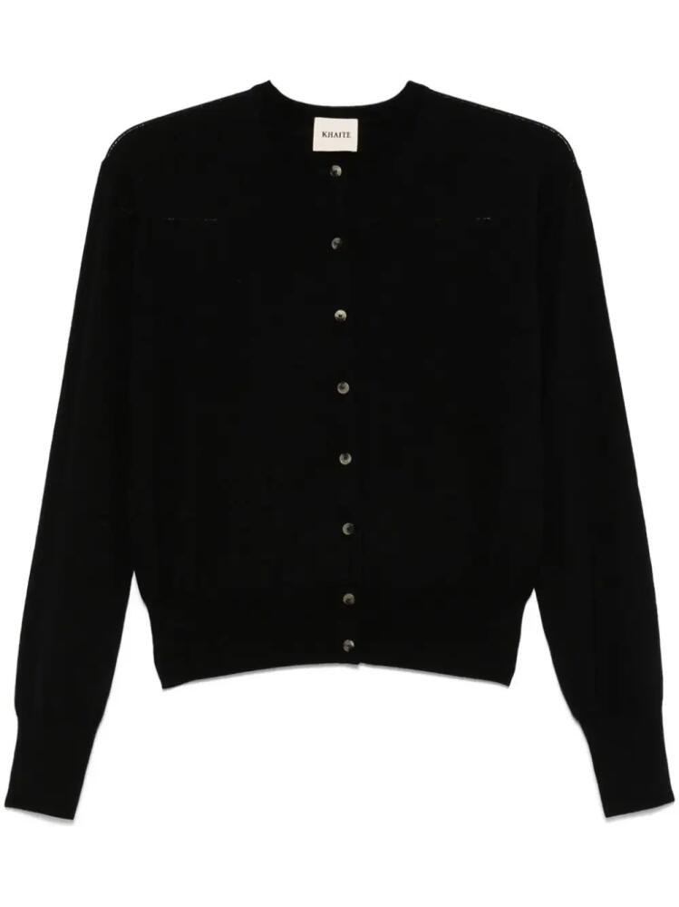 KHAITE The Jackie cardigan - Black Cover