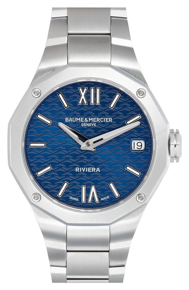 Baume & Mercier Riviera Bracelet Watch, 33mm in Lacquered Blue Cover