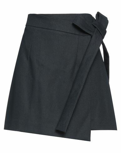 Sa Su Phi Woman Mini skirt Midnight blue Cotton Cover