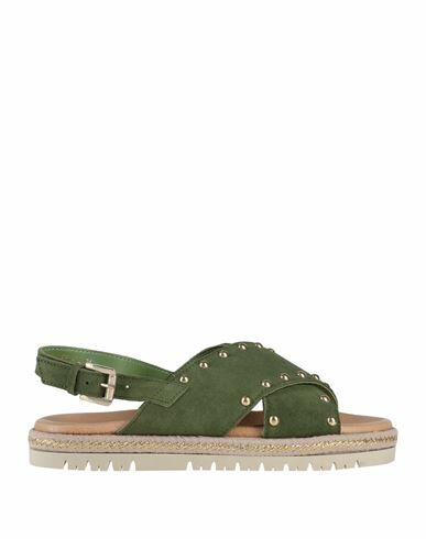 Carlo Pazolini Woman Espadrilles Military green Leather Cover