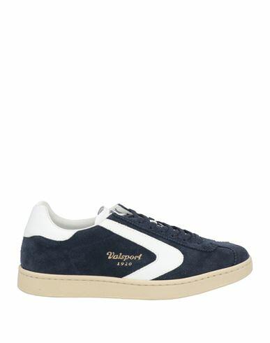 Valsport Man Sneakers Midnight blue Leather Cover