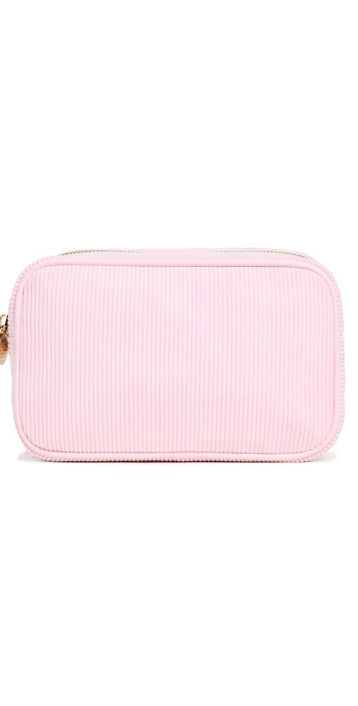 Stoney Clover Lane Corduroy Double Zip Pouch Preppy Pink Cover