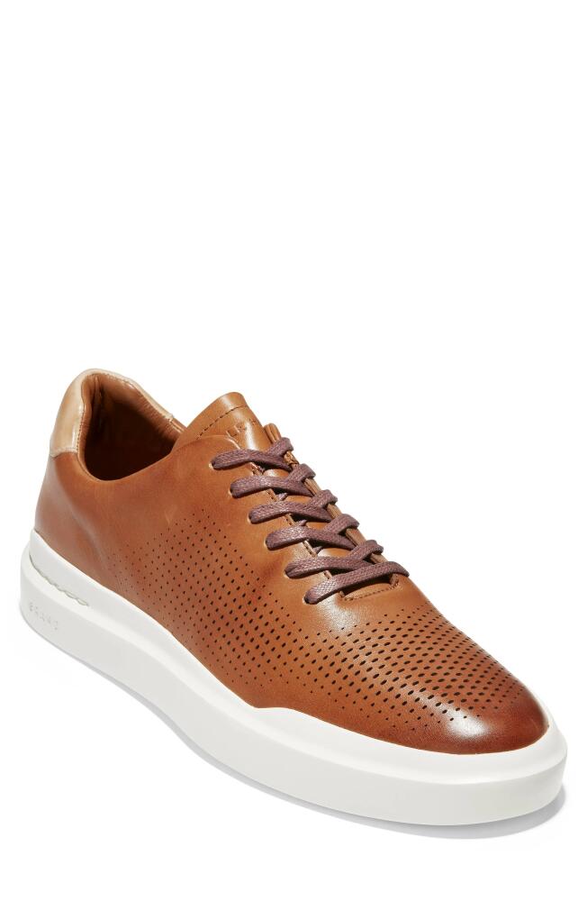 Cole Haan GrandPro Rally Sneaker in British Tan/Ivory Leather Cover