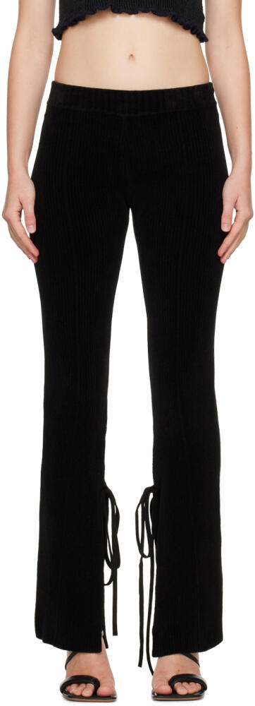 JACQUEMUS Black 'Le Pantalon Duci' Leggings Cover