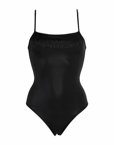 Balmain Woman One-piece swimsuit Black Polyamide, Elastane Cover