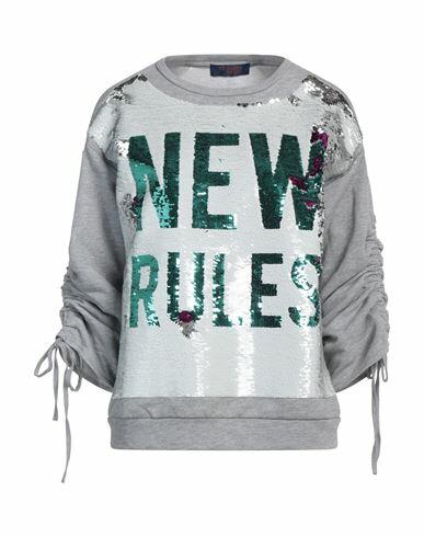 Trussardi Jeans Woman Sweatshirt Light grey Cotton, Polyester Cover