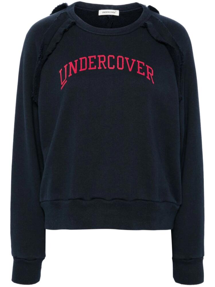 Undercover logo-print cotton sweatshirt - Blue Cover