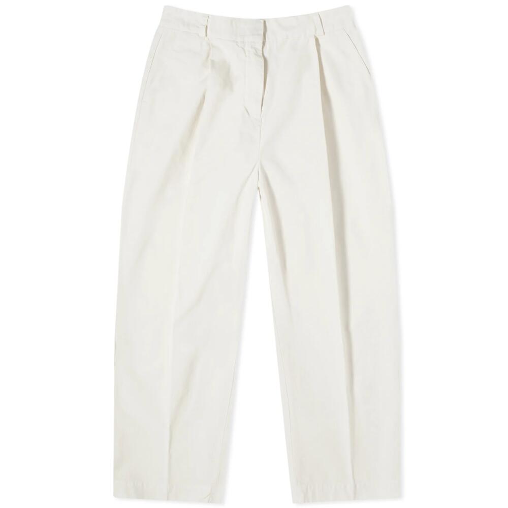 YMC Women's Market Trousers in Ecru Cover