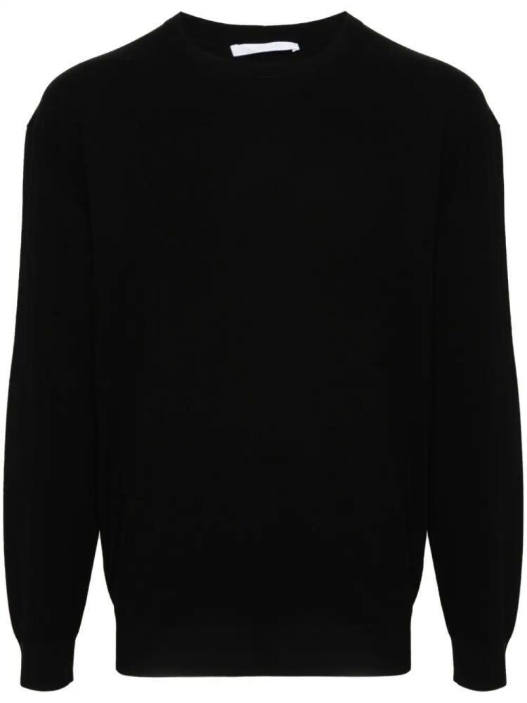 Helmut Lang embossed-logo ribbed jumper - Black Cover