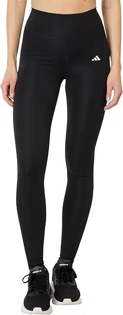 adidas Optime Stash High-Rise Full-Length Leggings (Black) Women's Clothing Cover