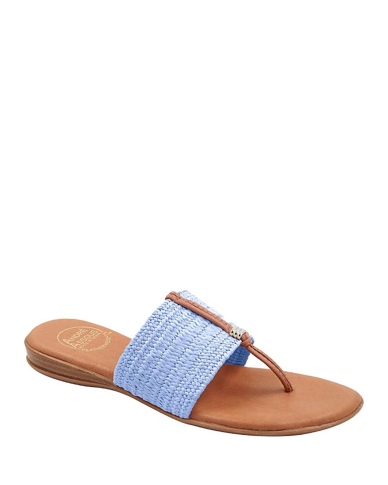 Andre Assous Women's Nice Slip On Woven Slide Thong Sandals Cover