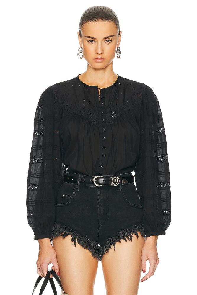 Isabel Marant Gregoria Blouse in Black Cover