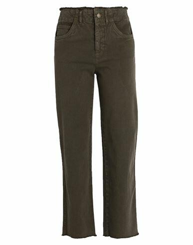 Max & co. Bello Woman Pants Military green Cotton, Viscose, Elastane Cover