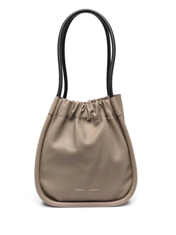 Proenza Schouler L Ruched Tote - Neutrals Cover