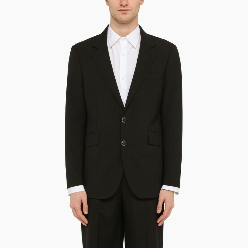 PT Torino Black single-breasted jacket in wool blend Cover