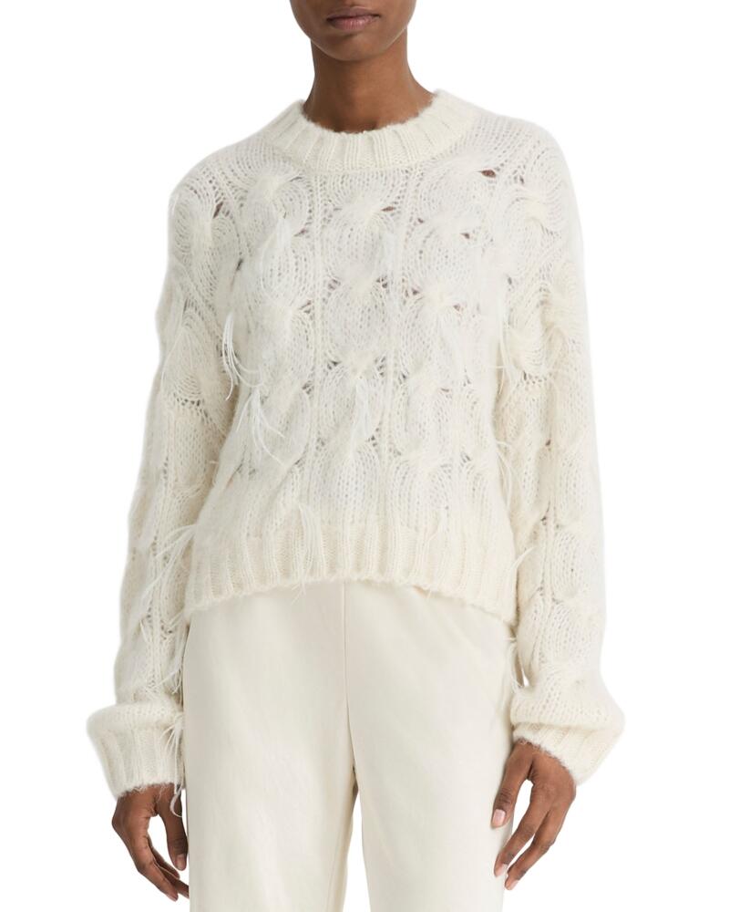 Vince Feather Embellished Sweater Cover