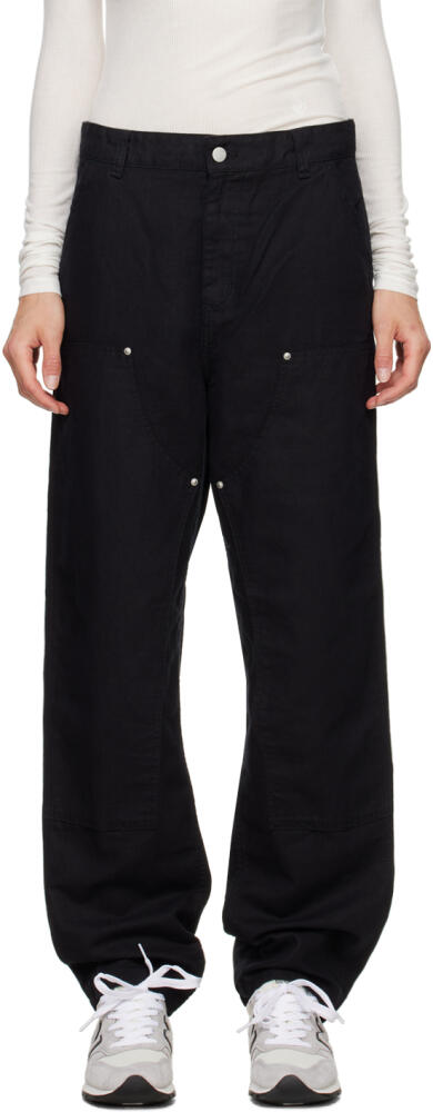 Carhartt Work In Progress Black Ethel Double Knee Trousers Cover