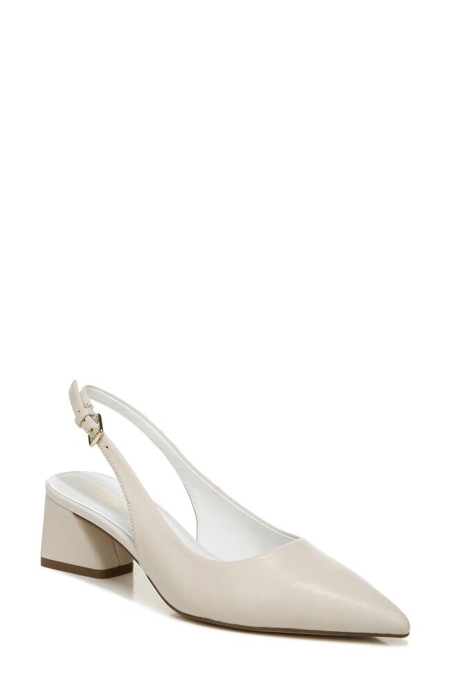 Franco Sarto Racer Slingback Pointed Toe Pump in Putty/Putty Cover