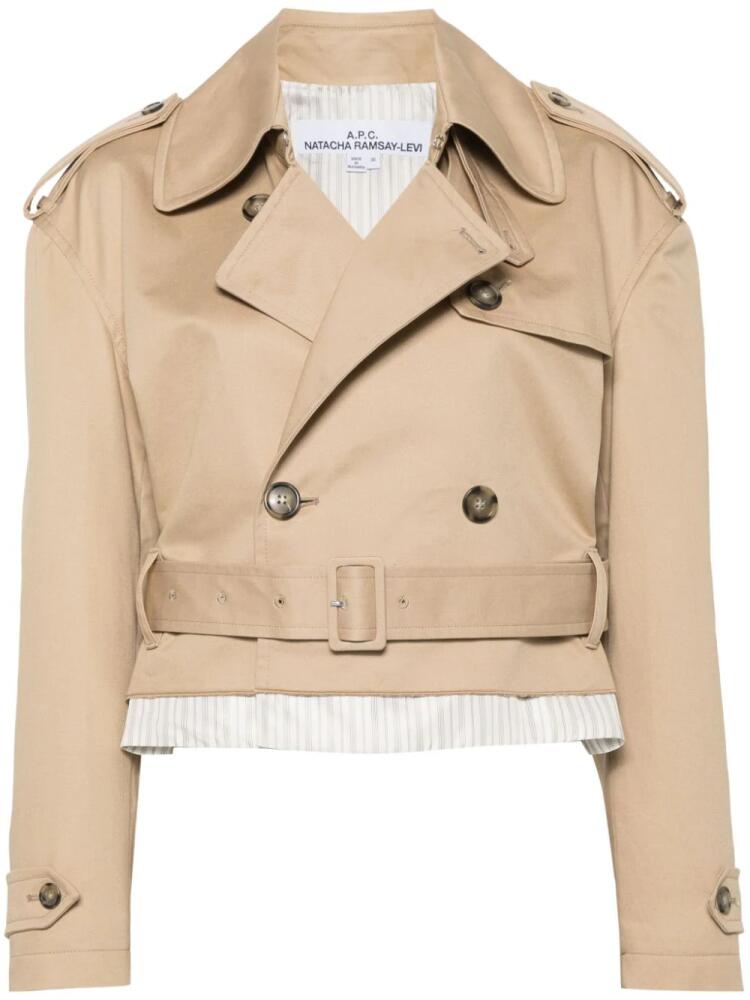 A.P.C. layered trench coat - Neutrals Cover