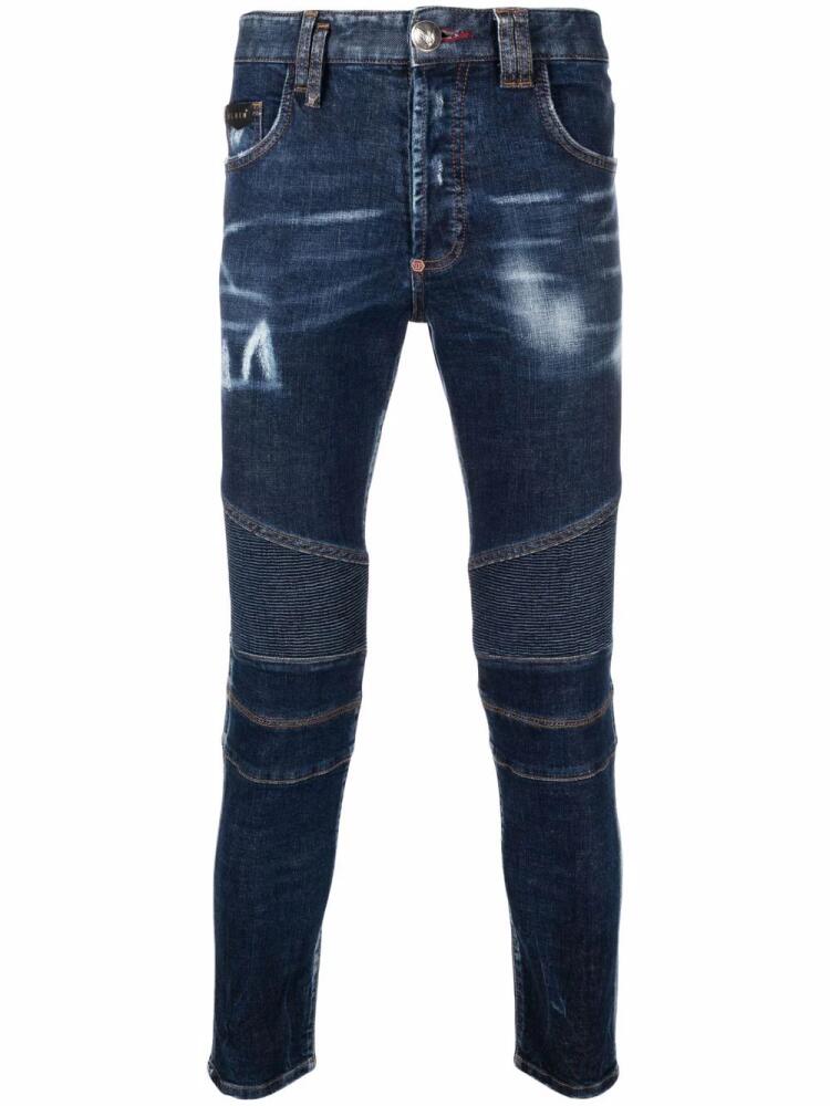 Philipp Plein panelled skinny jeans - Blue Cover