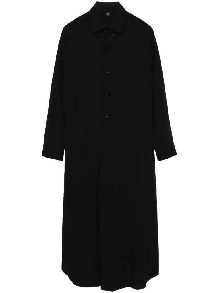 Y's cut-out maxi shirtdress - Black Cover