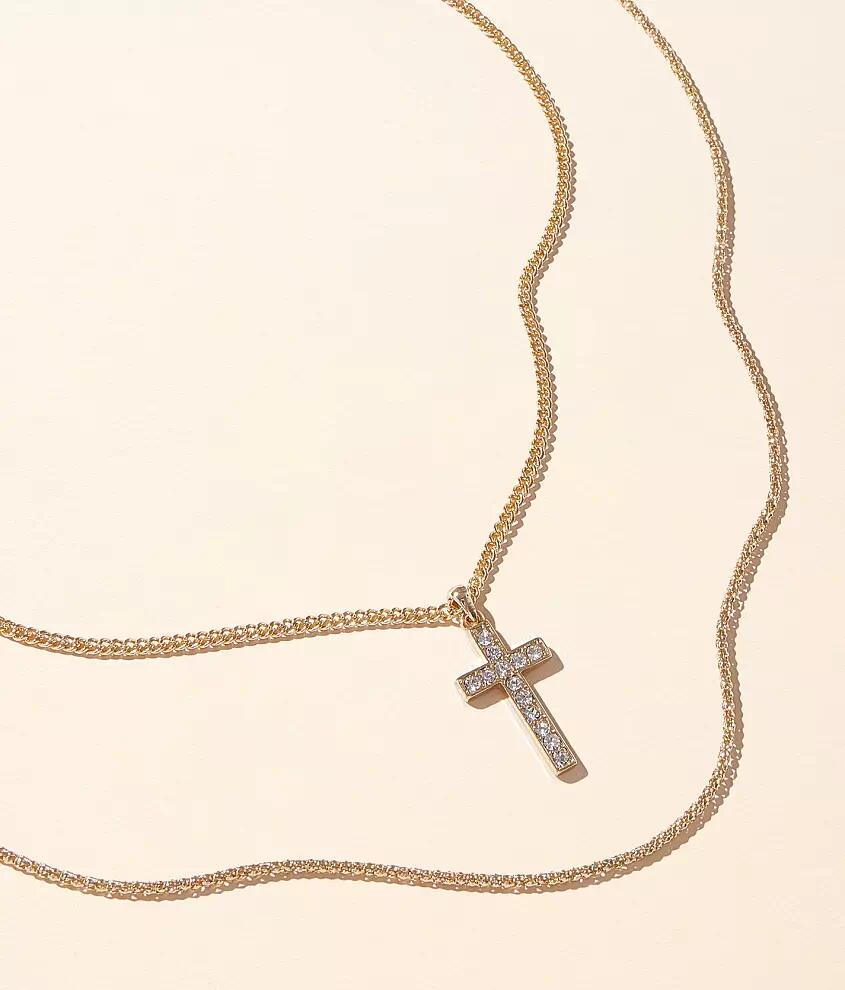 BKE 2 Pack Cross 22" & 24" Necklace Set Cover