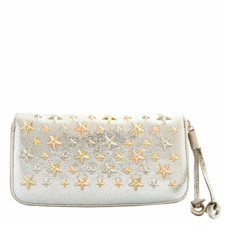 Jimmy Choo Filipa Star-stud Embossed Leather Wallet Cover