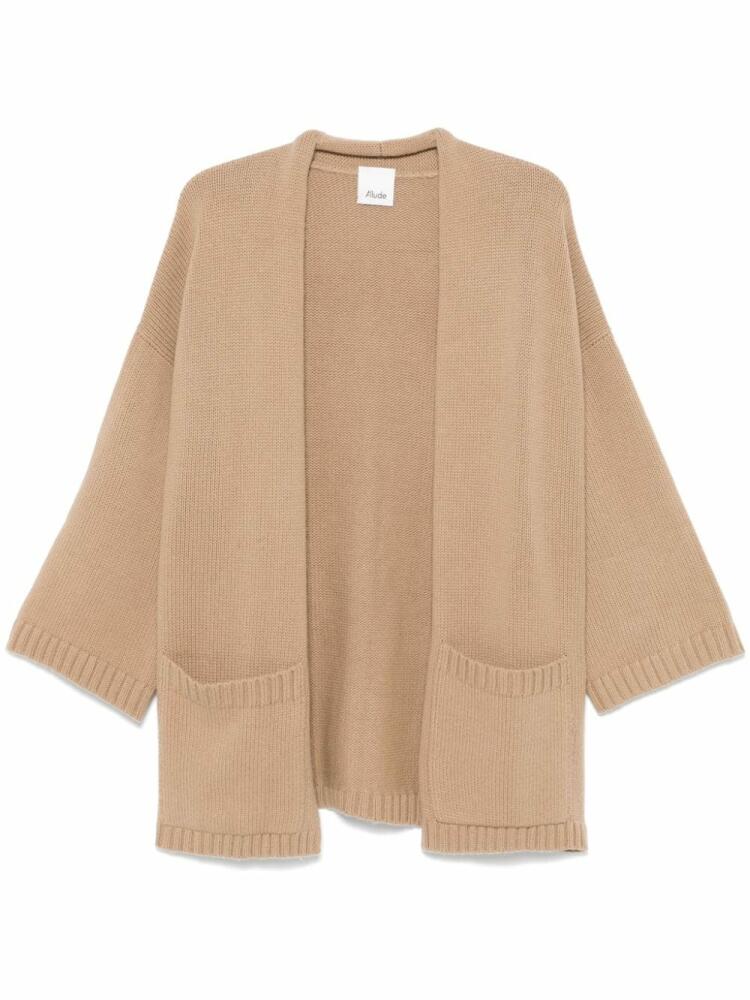 Allude open cardigan - Brown Cover