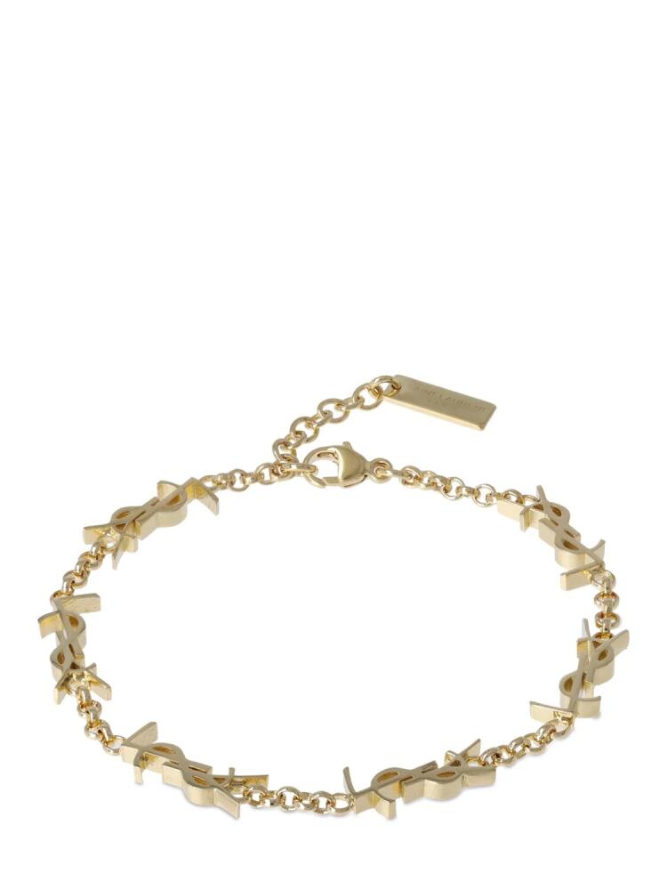 SAINT LAURENT Cassandre Brass Multi Ysl Bracelet Cover