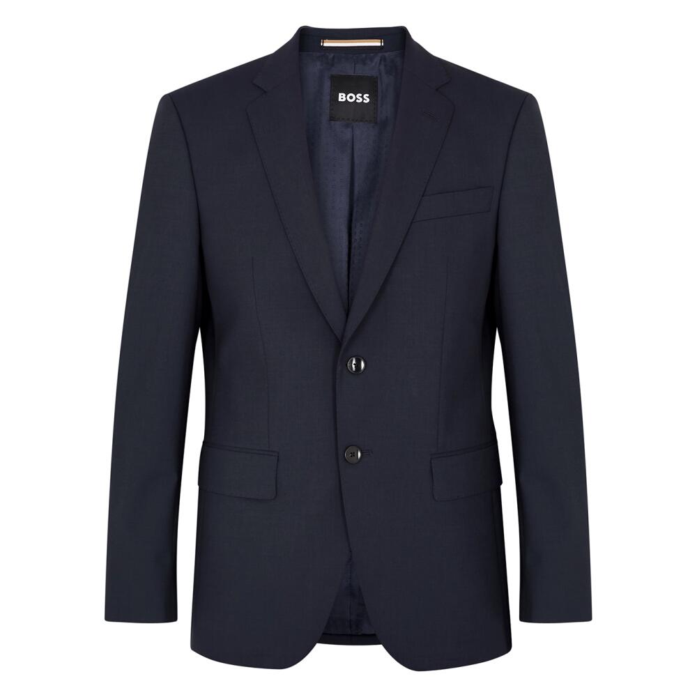 Boss Slim Stretch-wool Blazer - Navy Cover