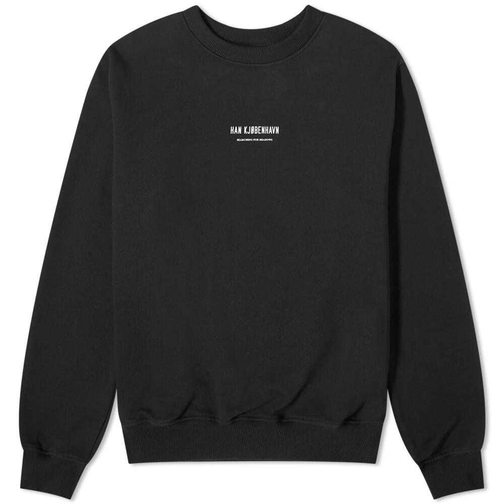 Han Kjobenhavn Men's Shadows Moon Crew Sweater in Black Cover