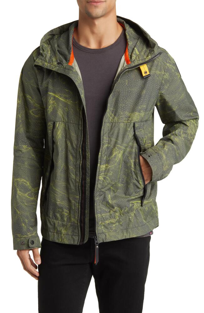 Parajumpers Marmolada Waterproof Ripstop Jacket in Toubre Wireframe Print Cover