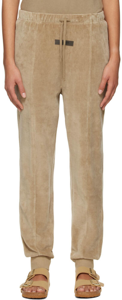 Fear of God ESSENTIALS Tan Cotton Lounge Pants Cover