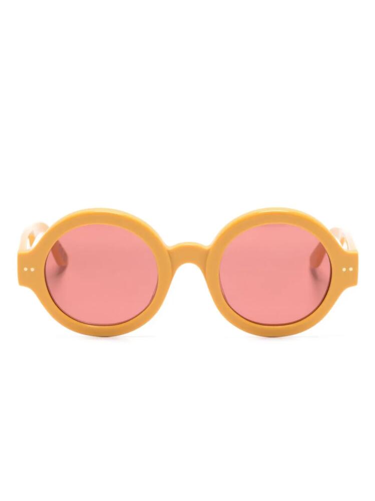 Retrosuperfuture Nakagin Tower round-frame sunglasses - Yellow Cover