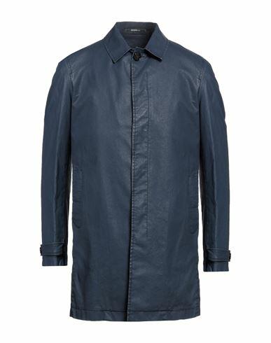 Havana & Co. Man Overcoat & Trench Coat Navy blue Cotton, Elastane Cover