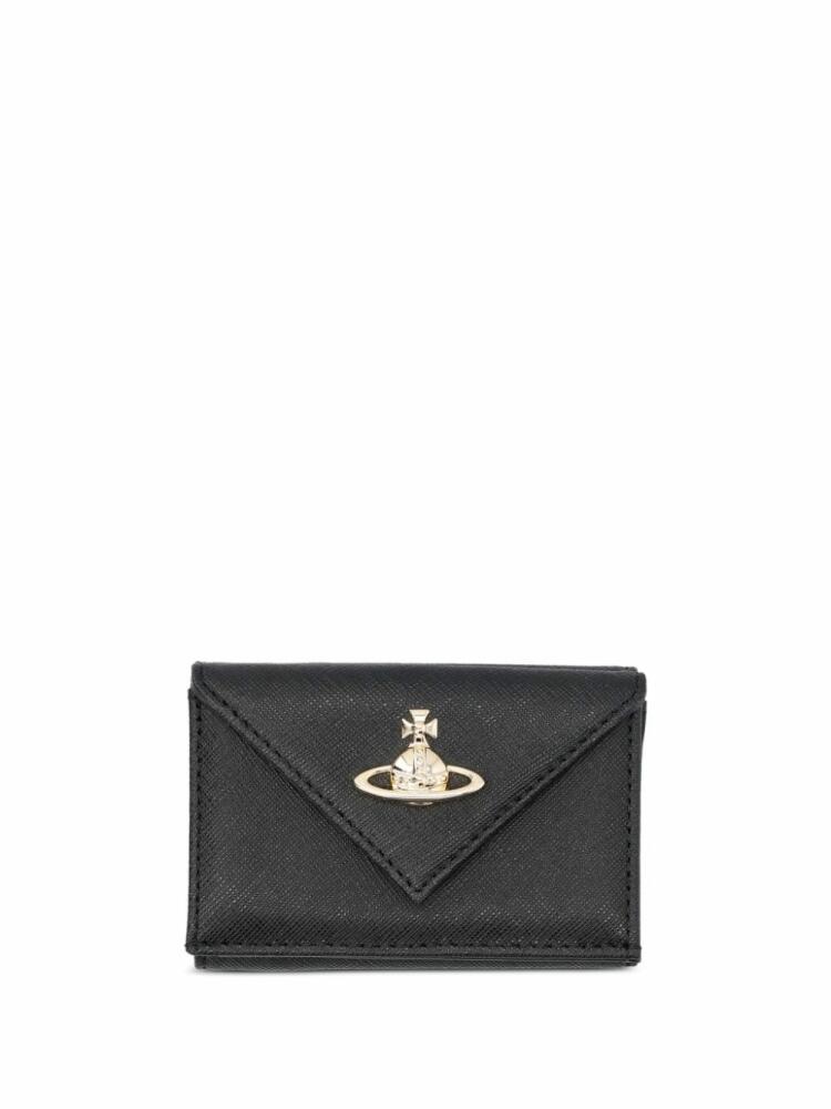 Vivienne Westwood envelope leather wallet - Black Cover