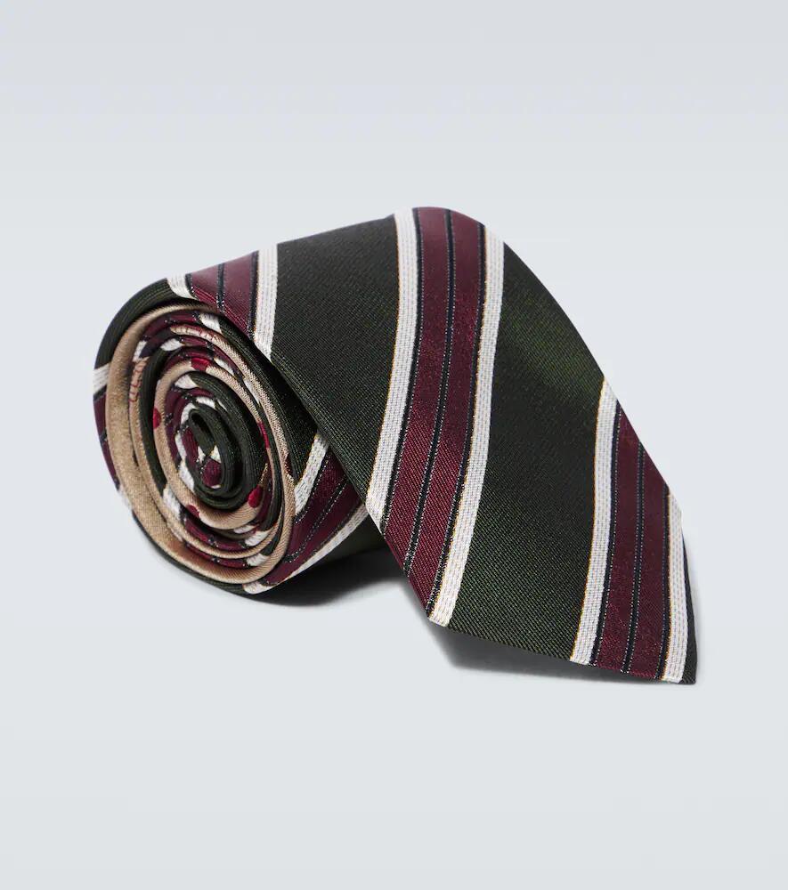 Dries Van Noten Striped silk tie Cover