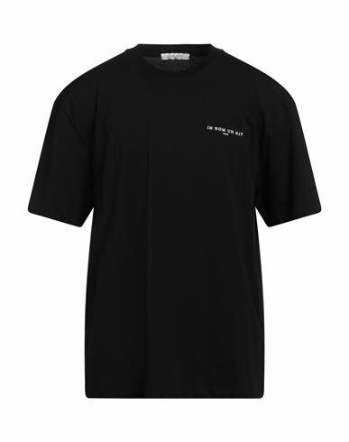 Ih Nom Uh Nit Man T-shirt Black Cotton, Elastane Cover