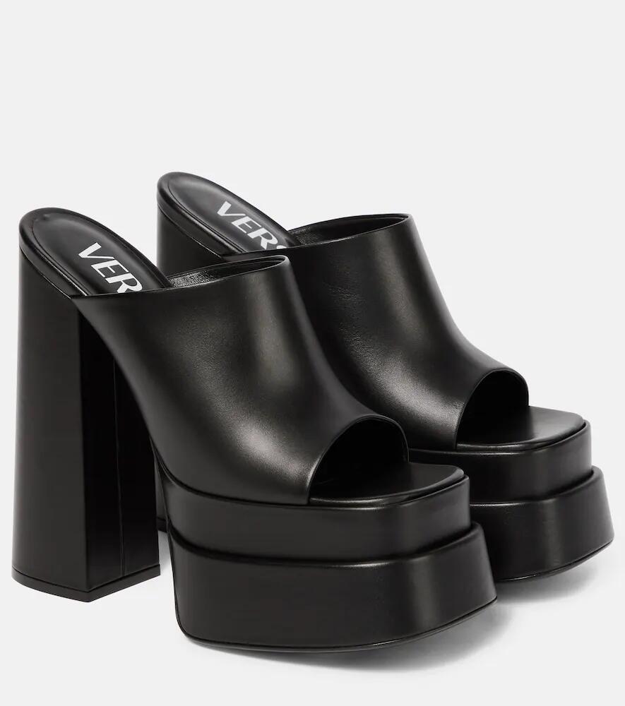 Versace Leather platform sandals Cover