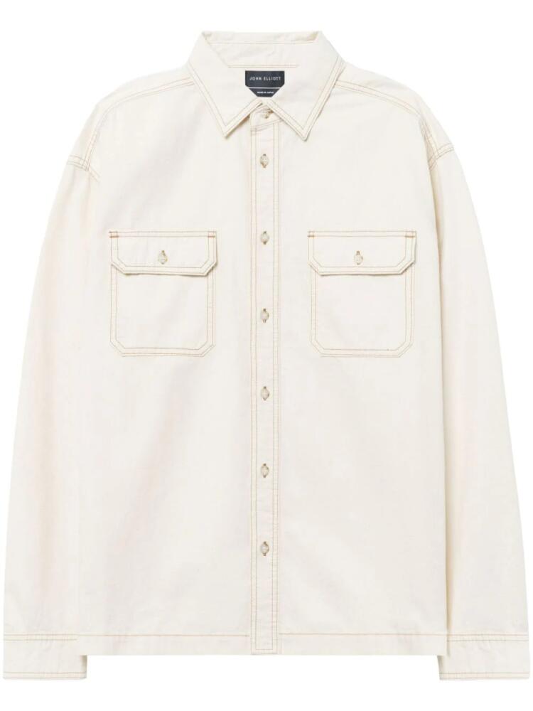 John Elliott Princetown denim shirt - Neutrals Cover