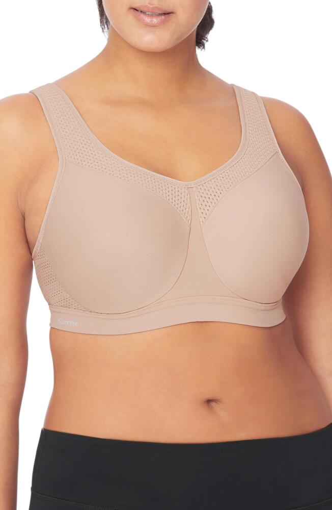 Glamorise High Impact Seamless Underwire Sports Bra in Cafe Cover